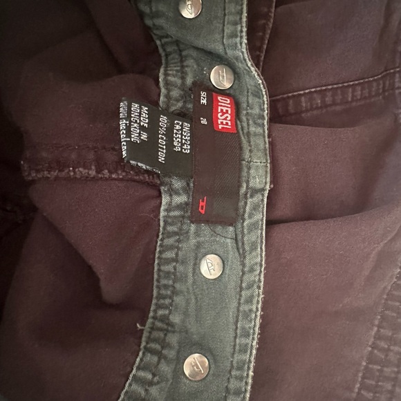 Vintage Diesel Denim Mini Skirt in Black, Size 28, Unique Design - Picture 5 of 8